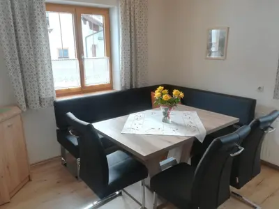 Ein Sitzbereich in der Unterkunft Ferienhaus Reiter Lotte