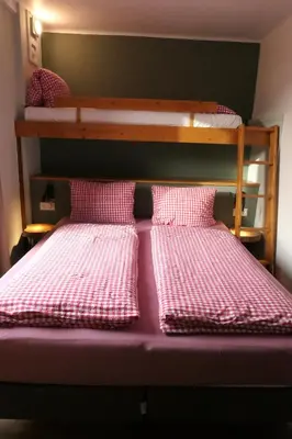 Ein Bett oder Betten in einem Zimmer der Unterkunft Haus Katris