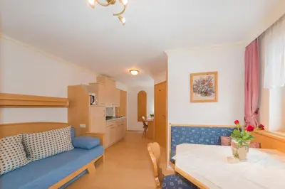 Ein Sitzbereich in der Unterkunft Landhaus Kirchgasser