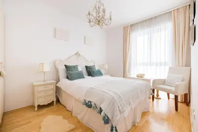 Ein Bett oder Betten in einem Zimmer der Unterkunft Pfamhaus Luxury Apartments