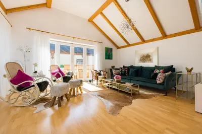 Ein Sitzbereich in der Unterkunft Pfamhaus Luxury Apartments
