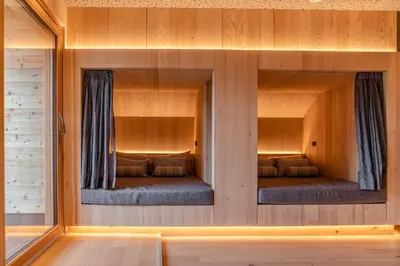 Ein Bett oder Betten in einem Zimmer der Unterkunft Stadtvilla Schladming Boutiquehotel