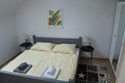 Ein Bett oder Betten in einem Zimmer der Unterkunft Haus Ausblick