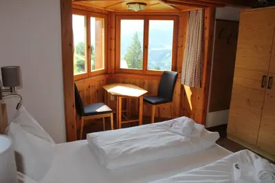 Ein Bett oder Betten in einem Zimmer der Unterkunft Ski In/Ski Out Ferienhaus Berghof by Schladmingurlaub