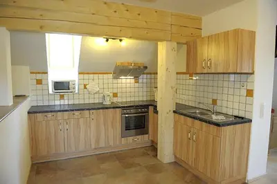 Küche/Küchenzeile in der Unterkunft Appartements Stiererhof
