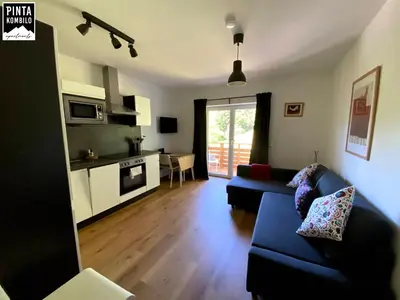 Küche/Küchenzeile in der Unterkunft Pinta Kombilo Apartments