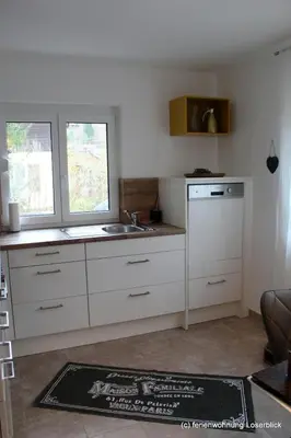 Küche/Küchenzeile in der Unterkunft Ferienwohnung Loserblick