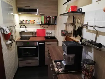 Küche/Küchenzeile in der Unterkunft Appartement Schneerose