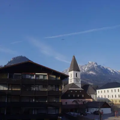 Ein allgemeiner Bergblick oder ein Berglick von der Ferienwohnung aus