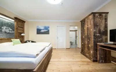 Ein Bett oder Betten in einem Zimmer der Unterkunft Landgasthof & Restaurant Batzenhäusl