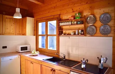 Küche/Küchenzeile in der Unterkunft Ferienhaus Wagner