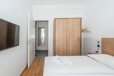 Ein Bett oder Betten in einem Zimmer der Unterkunft Deluxe Appartement Berglust