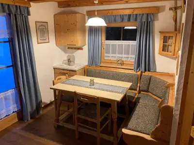 Ein Sitzbereich in der Unterkunft Seebachhaus