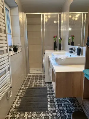 Ein Badezimmer in der Unterkunft Ferienhaus Sonnberg
