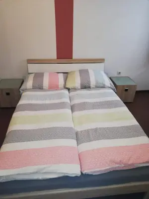Ein Bett oder Betten in einem Zimmer der Unterkunft Panorama Appartment
