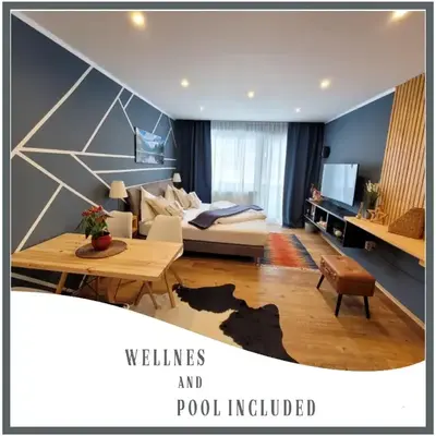 Alpine Studio with Indoor Pool & Spa included - 10 min from Hallstatt