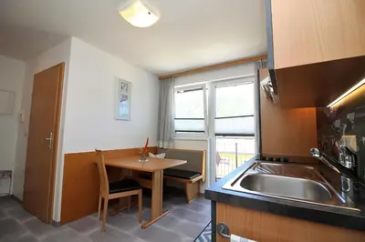 Küche/Küchenzeile in der Unterkunft Apartments Luidold