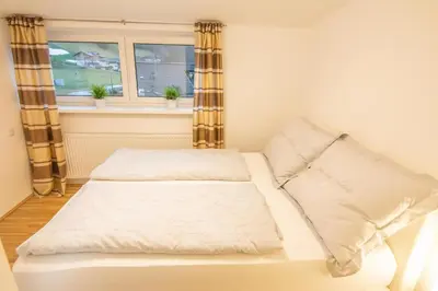 Ein Bett oder Betten in einem Zimmer der Unterkunft vista monte