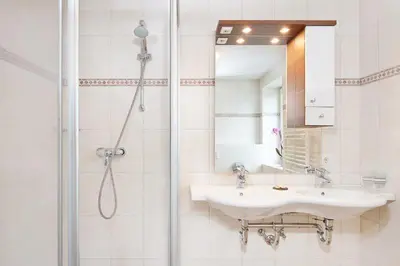 Ein Badezimmer in der Unterkunft Appartement Königslehen