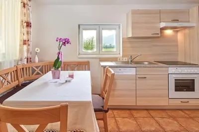 Küche/Küchenzeile in der Unterkunft Appartement Königslehen