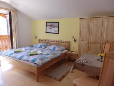 Ein Bett oder Betten in einem Zimmer der Unterkunft Pension Dagmar Tauplitz