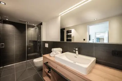 Ein Badezimmer in der Unterkunft Appartement Alpenrot