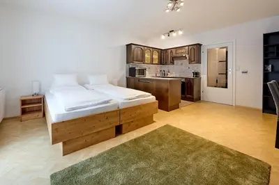 Küche/Küchenzeile in der Unterkunft Alpina Holiday Living Zirbenstrasse