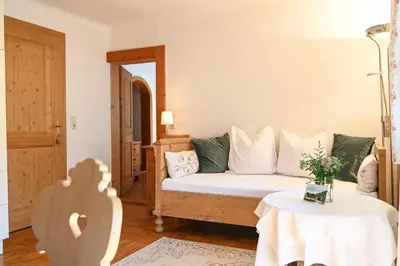 Ein Bett oder Betten in einem Zimmer der Unterkunft Auerhof