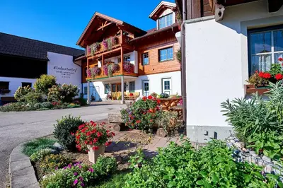 Das Gebäude in dem sich der Bauernhof befindet
