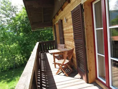 Ein Balkon oder eine Terrasse in der Unterkunft gartenhouse