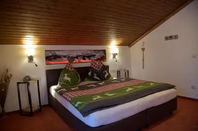 Ein Bett oder Betten in einem Zimmer der Unterkunft Appartementhaus Theresia