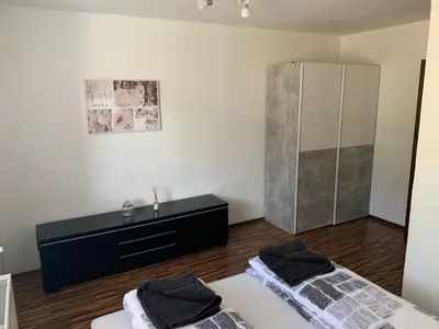 Ein Bett oder Betten in einem Zimmer der Unterkunft Nexis Apartment 10