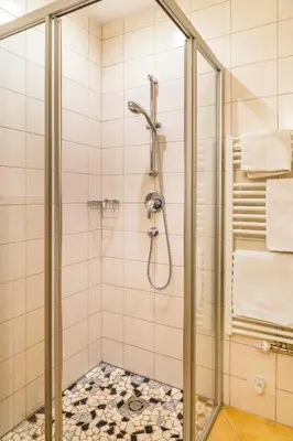 Ein Badezimmer in der Unterkunft Ferienhof Unterlehengut