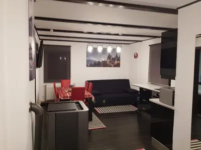 Ein Sitzbereich in der Unterkunft Sweet Apartment