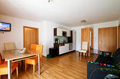 Küche/Küchenzeile in der Unterkunft Haus Bergsonne