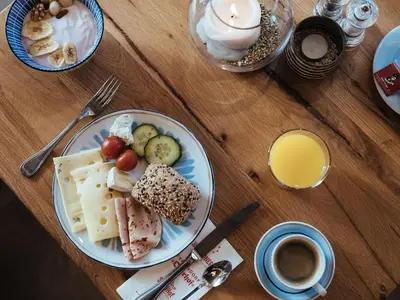 Essen in der Pension oder in der Nähe