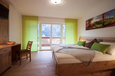 Ein Bett oder Betten in einem Zimmer der Unterkunft Landhaus Seereith