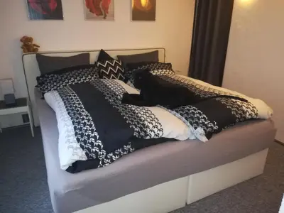 Ein Bett oder Betten in einem Zimmer der Unterkunft Haus Chrissy