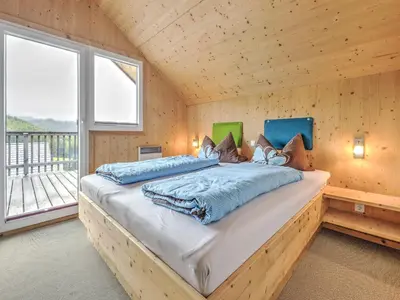 Ein Bett oder Betten in einem Zimmer der Unterkunft Chalet in Hohentauern am Skilift