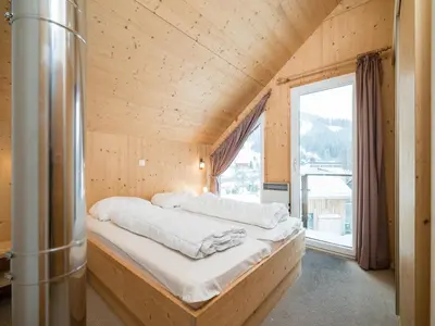 Ein Bett oder Betten in einem Zimmer der Unterkunft Chalet in Hohentauern near Ski Lift
