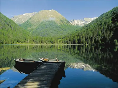 Naturlandschaft in der Nähe des Chalets