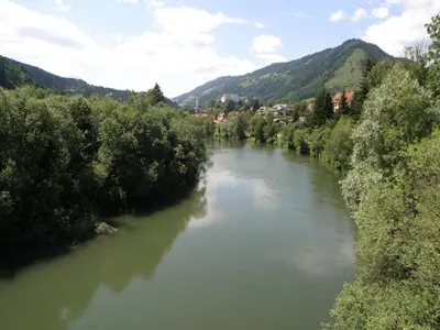 Naturlandschaft in der Nähe des Chalets