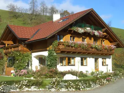 Das Gebäude in dem sich die Pension befindet