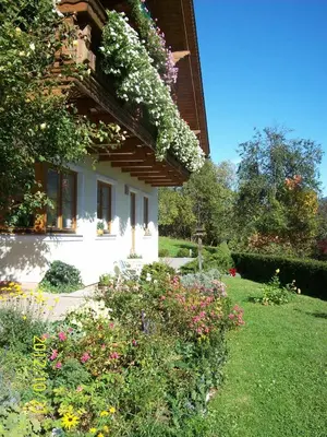 Ein Garten an der Unterkunft Haus Loidl