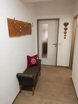 Ein Sitzbereich in der Unterkunft Schmaranzer