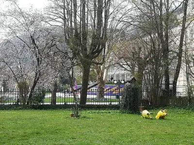 Ein Garten an der Unterkunft Schmaranzer