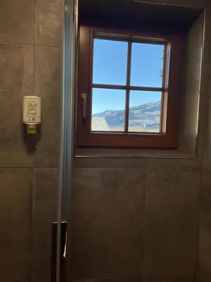 Ein Badezimmer in der Unterkunft Moserhof