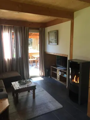 Ein Sitzbereich in der Unterkunft Alpenferienhaus Kreischberg