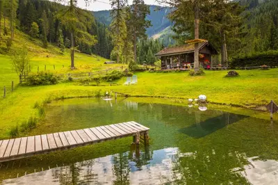 Naturlandschaft in der Nähe des Bauernhofs