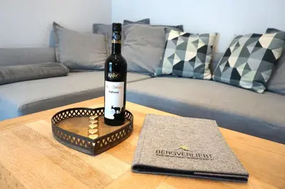 Ein Sitzbereich in der Unterkunft Appartement Bergverliebt